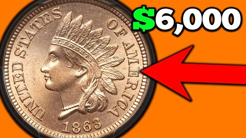 1863 Indian Head Penny Values - ONE CENT Coins Worth Money!