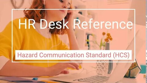 HCS Hazard Communication Standard - Human Resource Reference