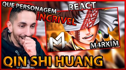 [QUE ANIME É ESSE???] REACT Qin Shi Huang (Shuumatsu no Valkyrie) - China | M4rkim