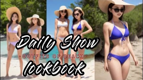 AI LookBook 4K | My Beachwear Outfits [AI Art] #AIart #lookbook #fashion #bikini