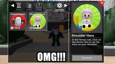 ROBLOX Tower Heroes - Shoulder Hero Gamepass Review!