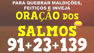 🙏 PODEROSA ORAÇÃO DOS SALMO 91 SALMO 23 E SALMO 139 PARA QUEBRAR MALDIÇÕES, FEITIÇOS E INVEJA