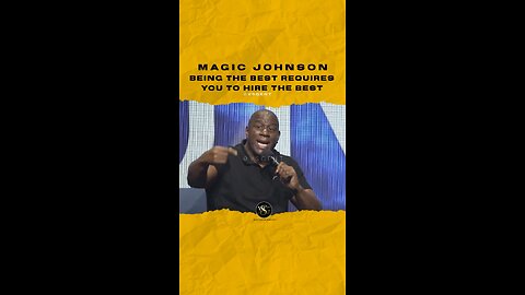 #magicjohnson Being the best requires you to hire the best. 🎥 @rolandfrasier