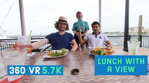 Lunch with a view at Jaco's Bayfront, Pensacola, Florida || 360 VR Video