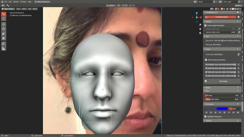 "মৌমিতা darling" - Blender KeenTools addon [Sayanti Ghosh]