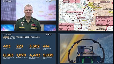 21.03.23 ⚡️ Russian Defence Ministry report on the progress of the deNAZIfication of Ukraine