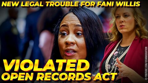 BREAKING🔥 Fani Willis DISQUALIFICATION Saga - FANIS DA office VIOLATED Open Records Act🚨New Lawsuit