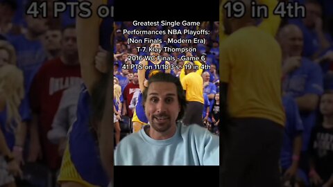 Greatest Playoff Performances (Non-NBA Finals Edition) Modern Era #shorts