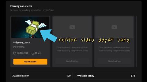 Cara Mendapatkan Uang Hanya dalam 10 Detik: Menonton Video !