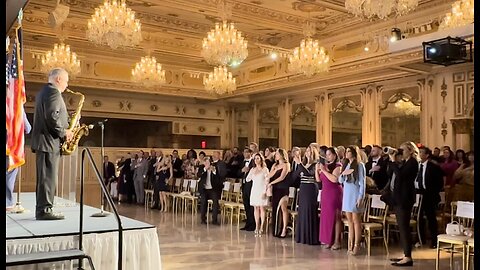 Pags Plays the National Anthem at Mar-A-Lago