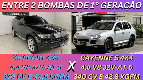 ENTRE 2 CARROS - BMW X5 X PORSCHE CAYENNE - SUV'S DE LUXO V8 QUE VÃO DE LEVARA FALÊNCIA OU A LOUCURA