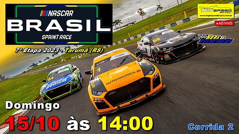 🔴 NASCAR BRASIL SPRINT RACE | Corrida 2 | 7ª Etapa 2023 | Tarumã (RS) | Ao Vivo