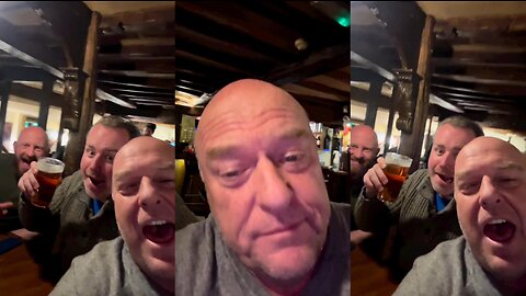 Dean Norris Hanging Out In The Oldest Pub Of England