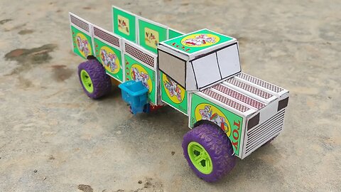 How to Make a Dump Truck | DIY Matchbox Truck Toy | Matchbox Project | DC Motor and Battery