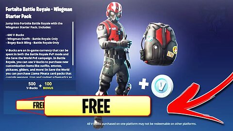 How To DOWNLOAD "WINGMAN STARTER PACK" for FREE! How to Get NEW FREE WINGMAN Skin (Fortnite Wingman)