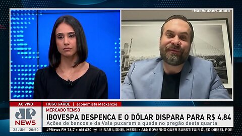 Ibovespa despenca e dólar sobre para R$ 4,84; economista Hugo Garbe analisa