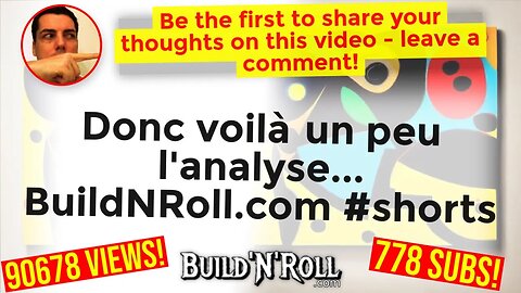 Donc voilà un peu l'analyse... BuildNRoll.com #shorts