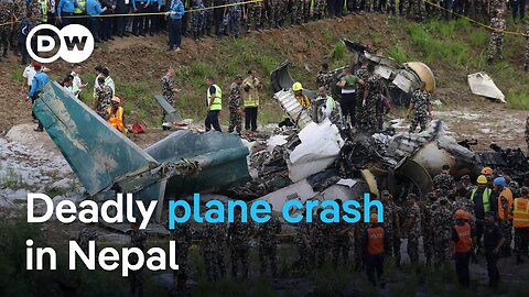 A plane crashes at Kathmandu's Tribhuvan International Airport killing 18 people | DW News| VYPER ✅