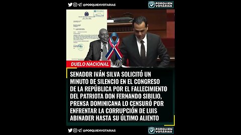 ⚡️SENADOR IVÁN SILVA SOLICITÓ UN MINUTO DE SILENCIO EN EL CONGRESO DE LA REPÚBLICA POR F. SIBILIO