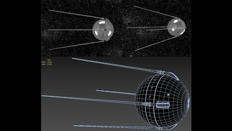 Sputnik Satellite 3d model