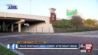 Police investigate armed robbery after Knight Parade