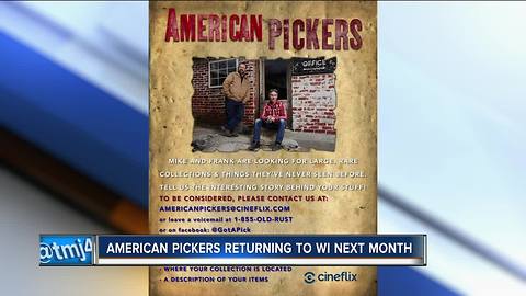 History Channel's 'American Pickers' will be filming in Wisconsin