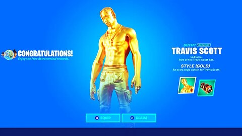 How to get Gold Travis Scott in Fortnite! (free)