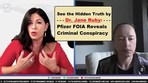 See the Hidden Truth by Dr. Jane Ruby: Pfizer FOIA Reveals Criminal Conspiracy | EP414a