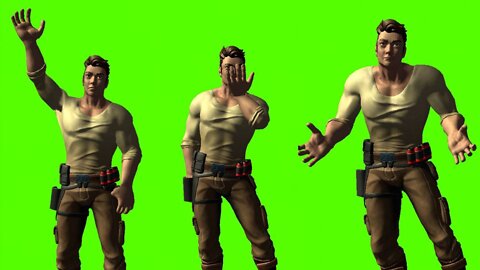 man green screen video | differen movement of cartoon man character green screen |