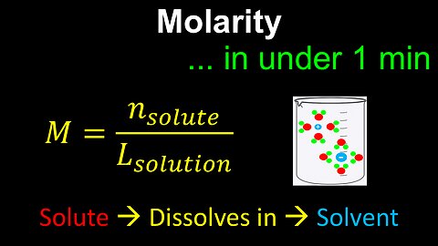 Molarity, Solutions - Chemistry