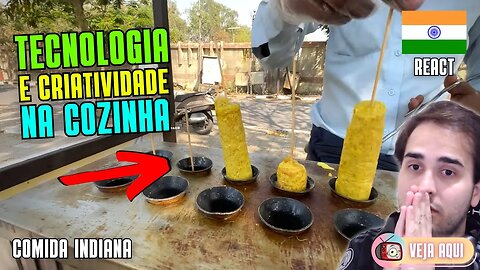 A OMELETE INDIANA que é PURA TECNOLOGIA! Reagindo a COMIDAS DE RUA INDIANAS | Veja Aqui Reacts