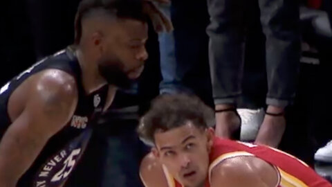 Reggie Bullock Trolls Trae Young By Blowing On His Bad Hair During Game