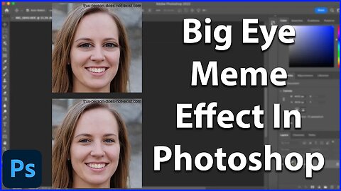 Create The Big Eye Meme Effect In Photoshop