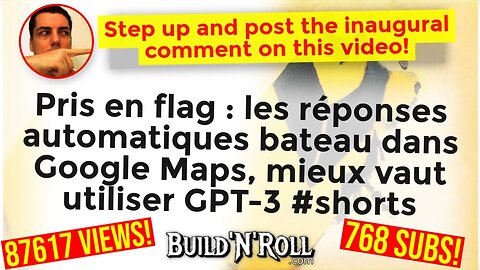 Pris en flag : les réponses automatiques bateau dans Google Maps, mieux vaut utiliser GPT-3 #shorts