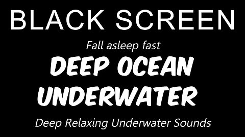 Deep Ocean Underwater Bubbles for Ultimate Relaxation and Better Sleep | White Noise Sleep Aid