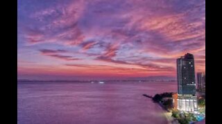 Time-lapse of stunning sunrise in Malaysia