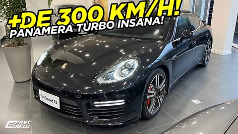 PORSCHE PANAMERA TURBO V8 DE 520 CAVALOS COM INTERIOR VERMELHO INCRÍVEL! VERDADEIRO SEDAN ESPORTIVO!