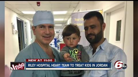 Team of medical staff from Riley Hospital for Children headed for Jordan