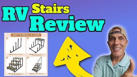 Review of 4 Step RV Stairs for storage camper