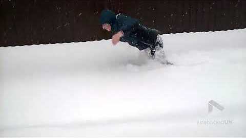 Just swimming in the snow