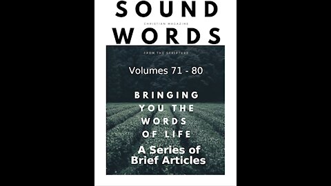 Sound Words, A Series of Brief Articles