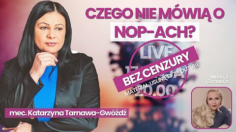 TEGO NIE ZOBACZYSZ NA YOUTUBE! NOP-y | MONIKA CICHOCKA&MEC. KATARZYNA TARNAWA GWÓŹDŹ