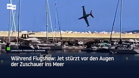 Während Flugshow in Frankreich: Jet stürzt vor den Augen der Zuschauer ins Meer