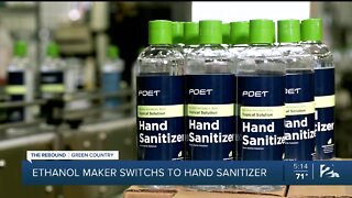 Ethanol maker switches to hand sanitizer