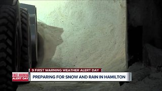 Preparing for snow and rain in Hamilton