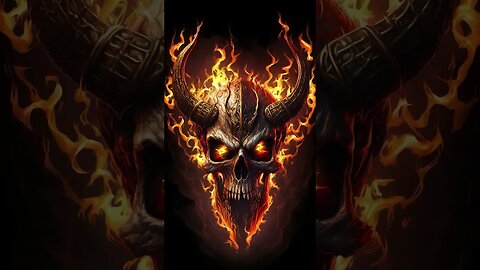 Skull viking1 #fire #darkart #dark #demon #devil #viral #shorts