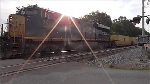 CSX I135 Intermodal Train From Sterling, Ohio July 15, 2023