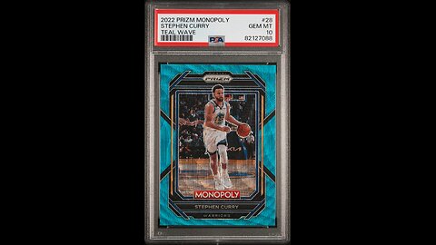 Make $$$ with Steph Curry Prizm Monopoly Teal Wave Card