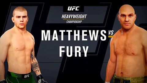 EA Sports UFC 4 Gameplay Tyson Fury vs Jake Matthews