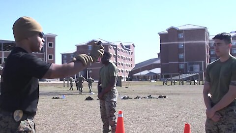 U.S. Marines with 2d Combat Engineer Battalion (2d CEB) Oleoresin Capsaicin Training